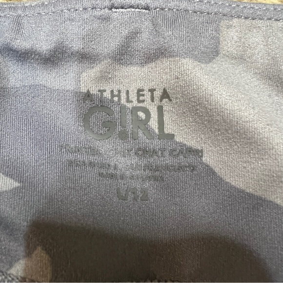 Girls Athleta Printed Chit Chat Capri Leggings Size Large (12) - Picture 3 of 10